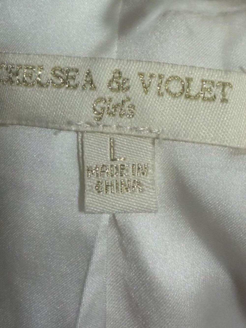 Chelsea & Violet Ivory Shaggy Faux Fur Jacket Size L Boho Cozy Winter - Picture 8 of 10